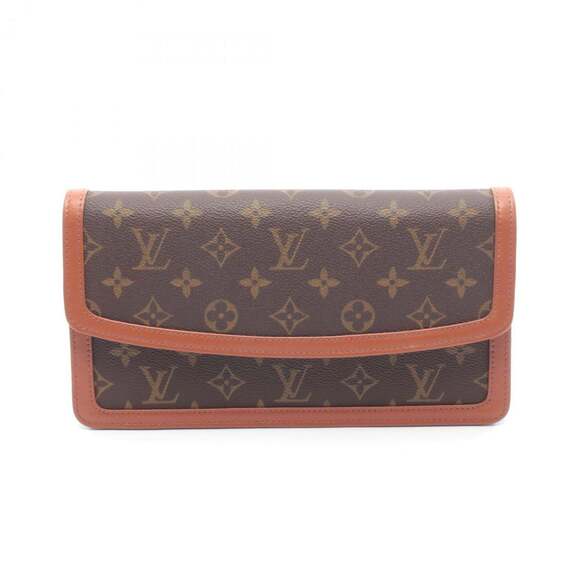 Louis Vuitton Handbags - LOUIS VUITTON Authentic Brown Monogram Leather Pochette Clutch Bag